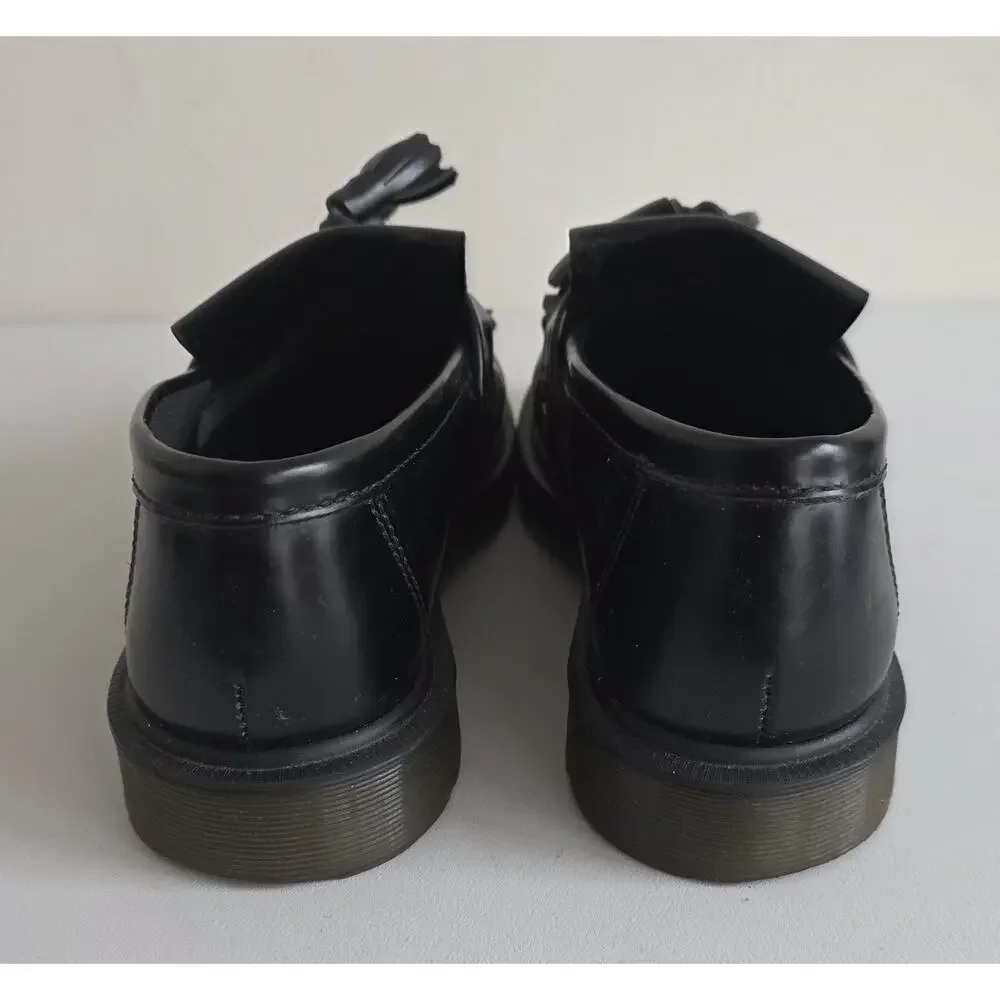 Dr. Martens Adrian Leather Tassel Black Loafers Size 9 Men / 10 Women